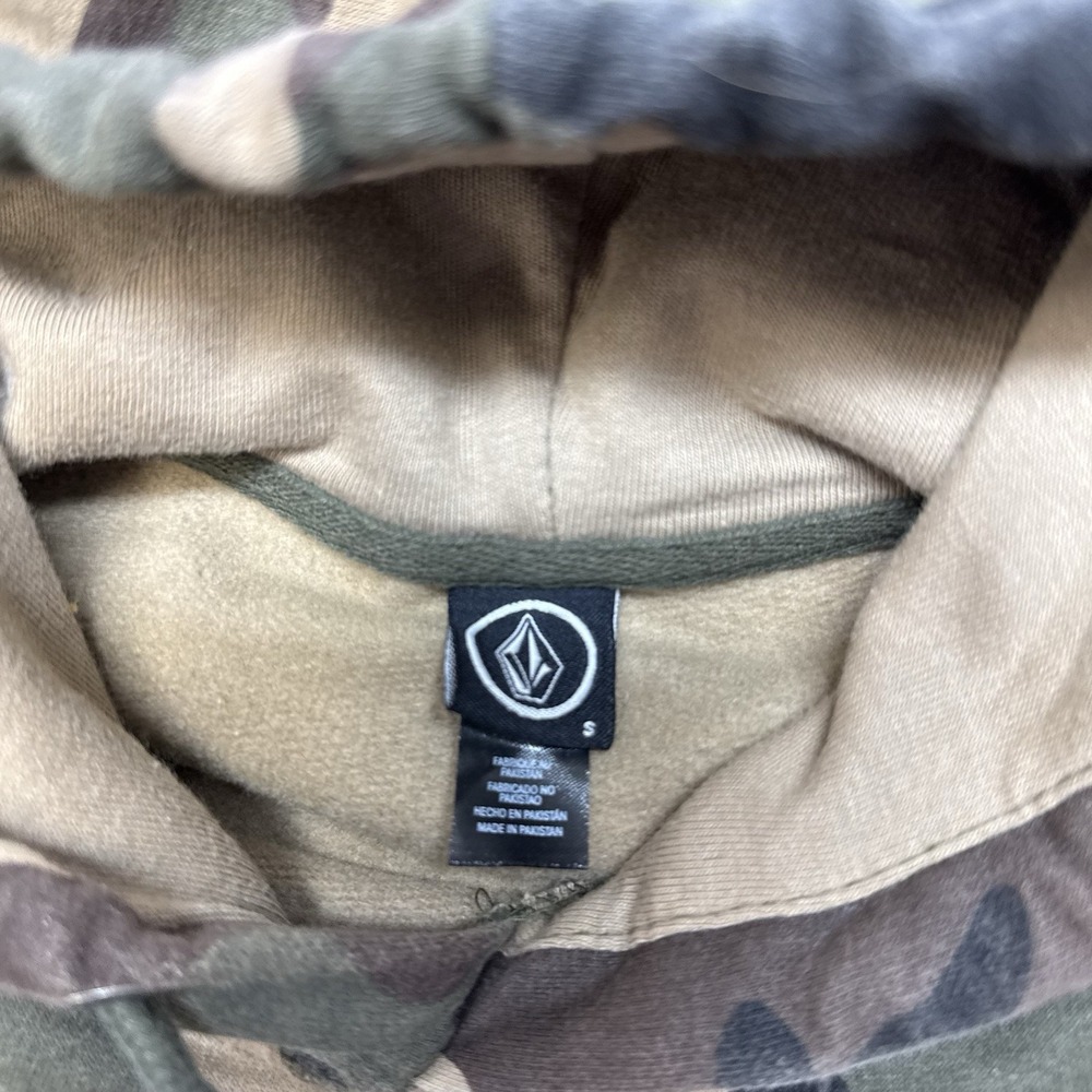 Volcom Vamo Hoodie Sweatshirt Camouflage Men Small Pullover Fleece Skate - Picture 4 of 7
